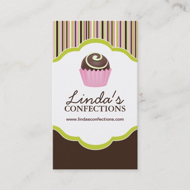 Confectionsvisitkortmall Visitkort (Framsida)