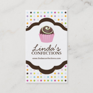Confectionsvisitkortmall Visitkort