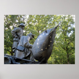 Confederate Civil Krig Monument ~ Shiloh, TN Poster