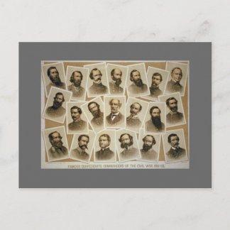 Confederate Command 1861-1865 Vykort