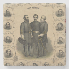 Confederate Generals Civil Krig 🎖️ ⚔️ Heroes Underlägg Sten