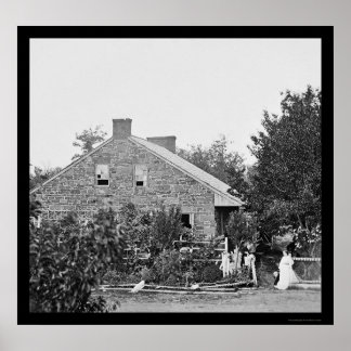 Confederate Headquarters in Gettysburg, PA 1863 Poster
