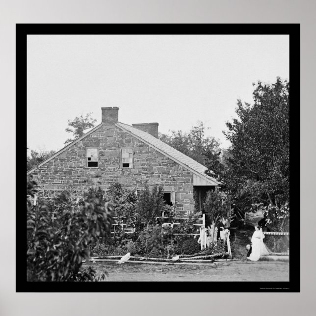 Confederate Headquarters in Gettysburg, PA 1863 Poster (Framsidan)
