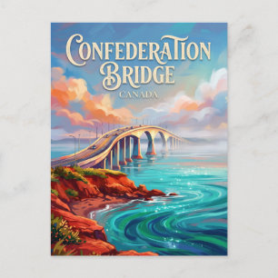 Confederation Bridge Kanada Vykort