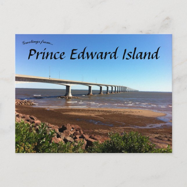 Confederation Bridge Prince Edward Island Kanada Vykort (Framsida)