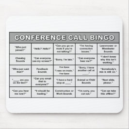 Conference Call Bingo Mousepad Musmatta