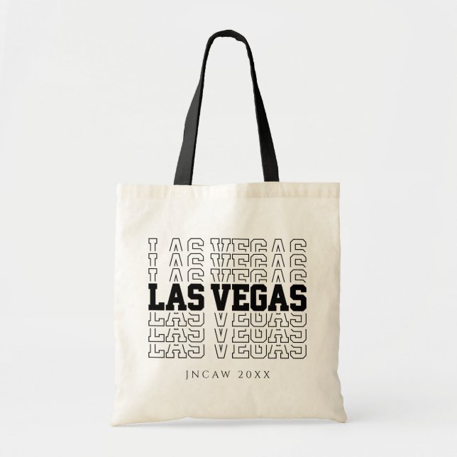 Conference Welcome Bag Las Vegas Trade Show Tote Tygkasse (Framsidan)