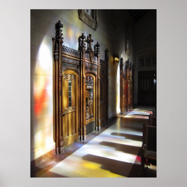 Confession Booth - St Dominics - San Francisco Poster (Framsidan)