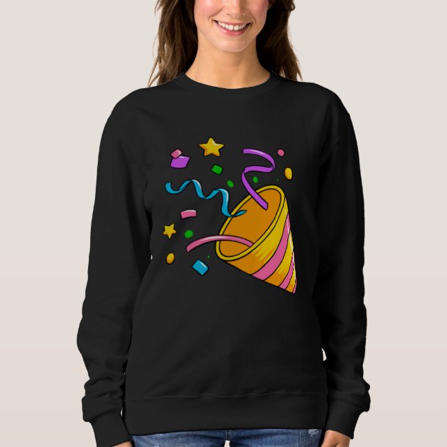 Confetti Artwork Celebrating a Party T Shirt (Framsida)