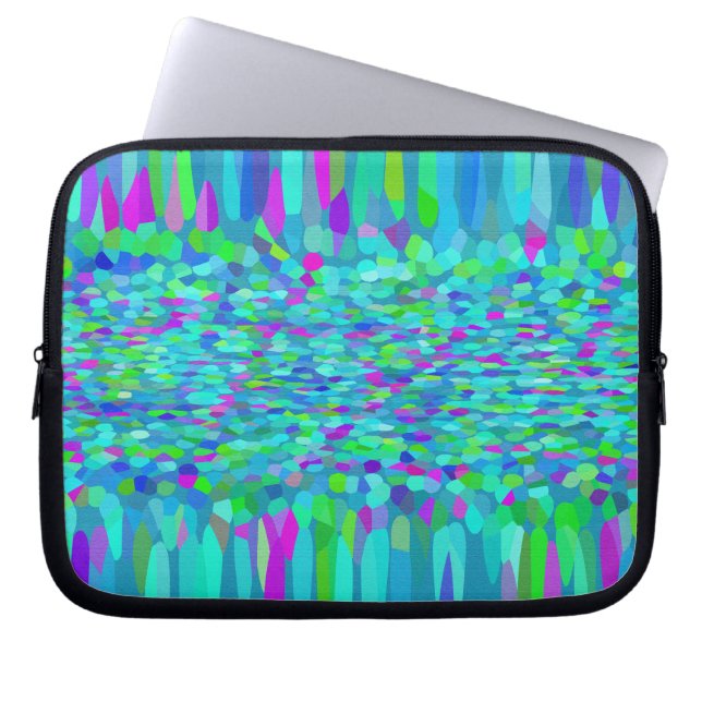 Confetti Blues Fringe Laptop Fodral (Framsidan)