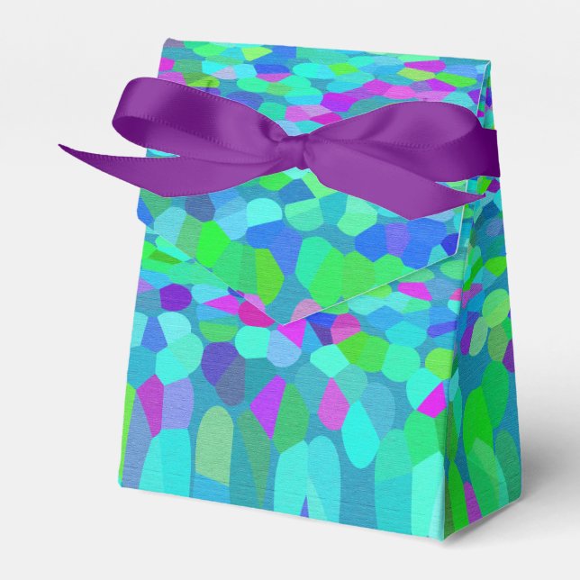 Confetti Blues Fringe Presentaskar (Framsidan Sidan)