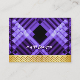 Confetti Chevron Salon and Spa Gift Certificate Rabattkort