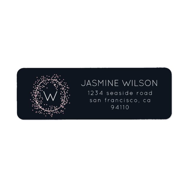 Confetti Classic ⎢ Returadressetikett Returadress Etikett (Framsidan)