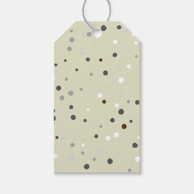 Confetti Clay i Grönt Presentetikett (Framsidan)