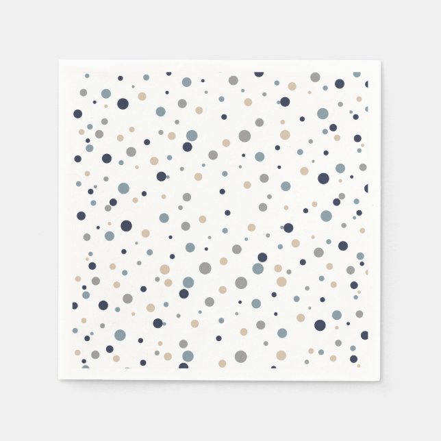 Confetti Cocktail/Dessert Napkins Pappersservett (Framsidan)