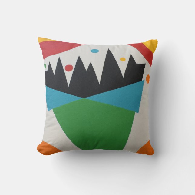 Confetti Cone Abstract Throw Pillow Kudde (Framsida)