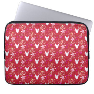 Confetti Diamond Bull Terrier Laptop Sleeve
