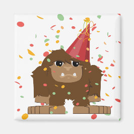 Confetti-fest Bigfoot Sasquatch Magnet