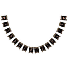 Confetti Gnistra Shine Ro Guld Bröllop Forever Vimplar