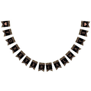 Confetti Gnistra Shine Ro Guld Bröllop Forever Vimplar