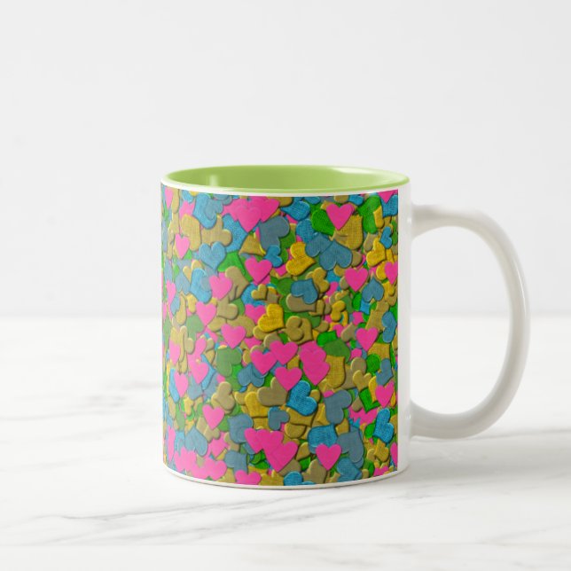 Confetti Hearts Coffee Mugg (Höger)