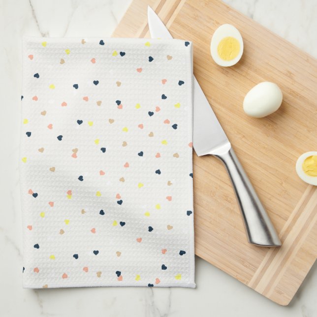 Confetti Hearts Kitchen Towel Kökshandduk (Vikt i Fjärdedel)