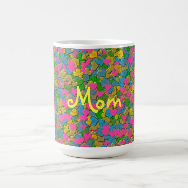 Confetti Hearts Large Kaffe Mugg (Center)