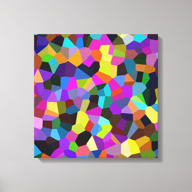 Confetti Jewel Tones Canvastryck (Framsida)