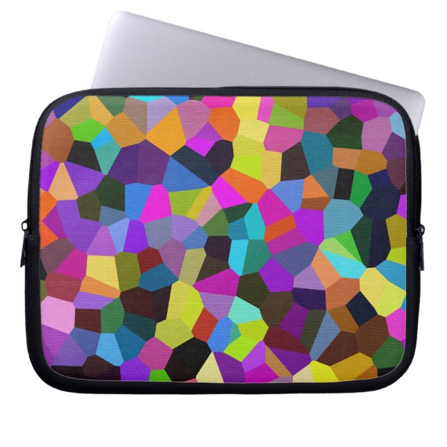Confetti Jewel Tones Laptop Sleeve (Framsidan)