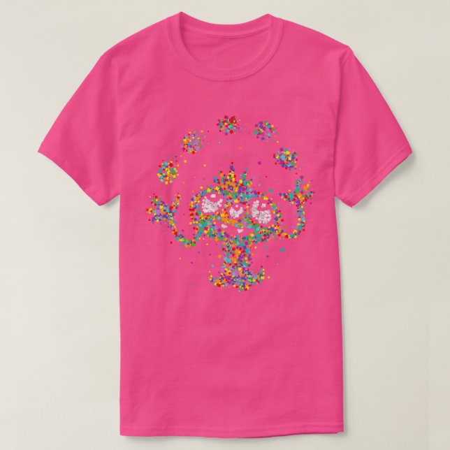 Confetti Monster Costume Replacement Fastelovend C T Shirt (Design framsida)