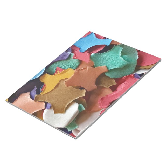 Confetti Party Carnival Colorful Papper Funny Anteckningsblock (Vinklad)
