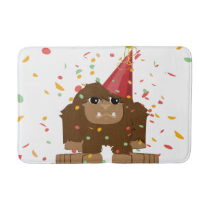 Confetti Party Sasquatch Bigfoot Badrumsmatta