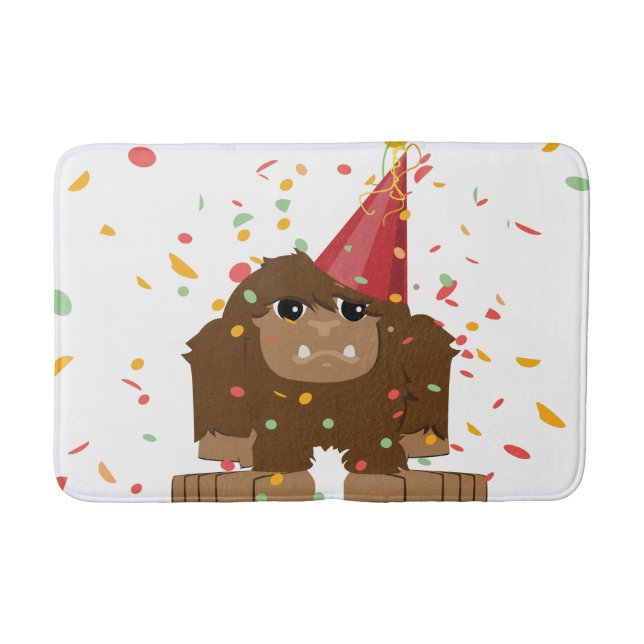 Confetti Party Sasquatch Bigfoot Badrumsmatta (Framsidan)