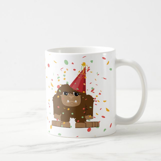 Confetti Party Sasquatch Bigfoot Kaffemugg (Höger)