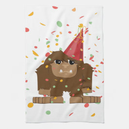 Confetti Party Sasquatch Bigfoot Kökshandduk