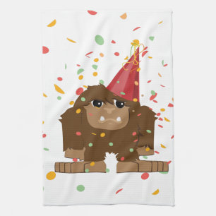 Confetti Party Sasquatch Bigfoot Kökshandduk