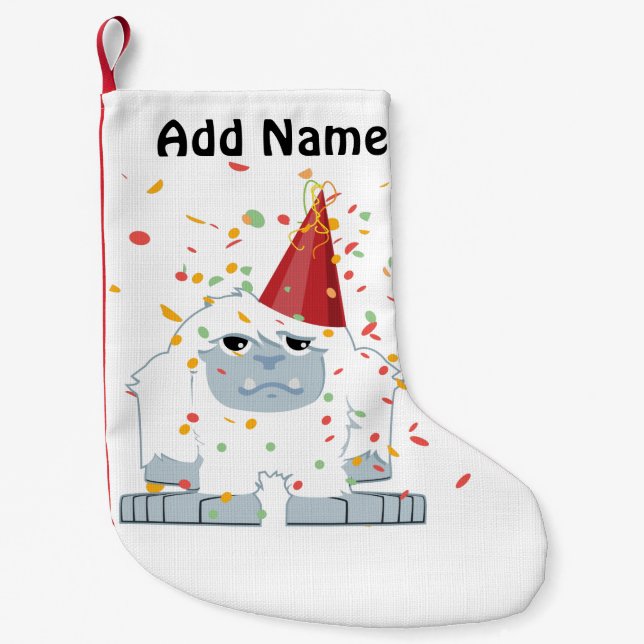 Confetti Party Yeti Liten Julstrumpa (Framsidan)