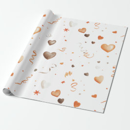 Confetti Peach Chocolate Hearts Birthday Presentpapper