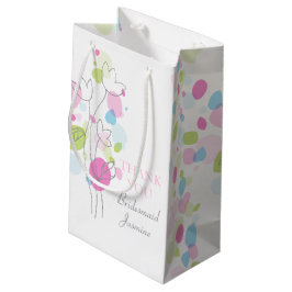 Confetti petals bröllop Bridesmaid-förmånspåse