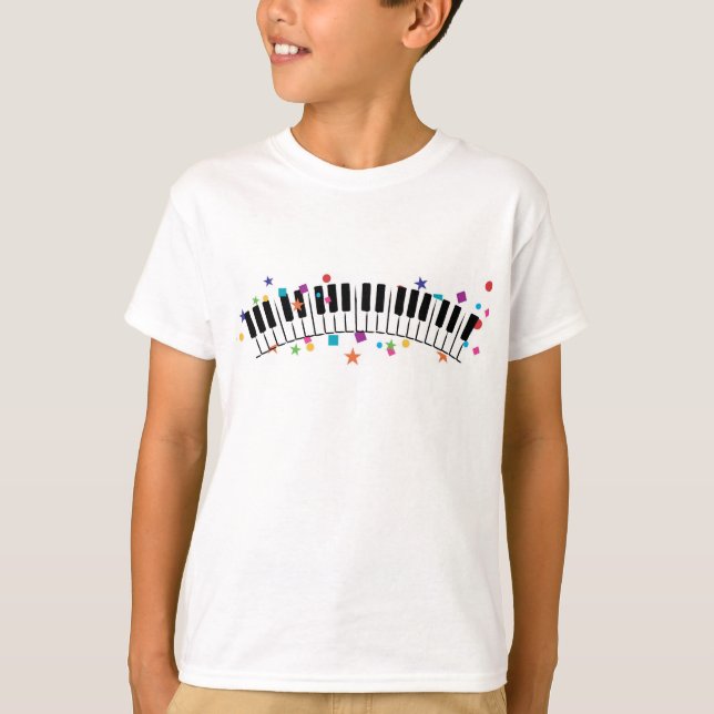 Confetti Piano - Kids i Spädbarn Tee (Framsida)