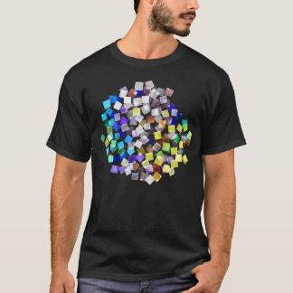 Confetti Plaids Party Rainbow Strong Cobalt T Shirt