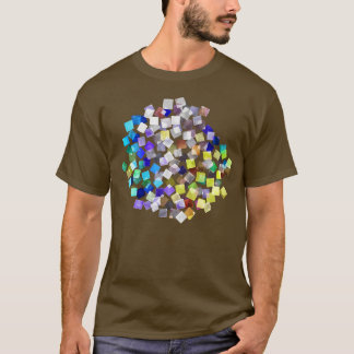 Confetti Plaids Party Rainbow Strong Cobalt T Shirt