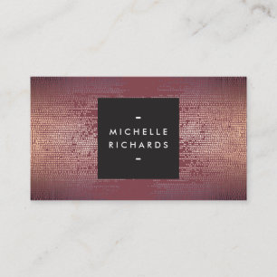 Confetti Rain Mönster Modern Burgundy Visitkort