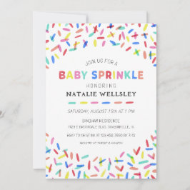 Confetti Sprinkles Baby Sprinkle-inbjudan Inbjudningar