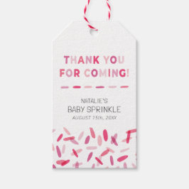 Confetti Sprinkles Flicka Sprinkle Favor Presentetikett