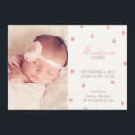 Confetti Tillkännagivande för födelse Meddelande<br><div class="desc">.</div>