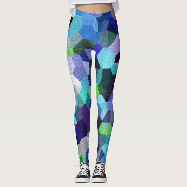 Confetti Violet Blues Leggings (Framsida)