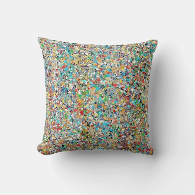 Confettis 16 x 16 poly throw-pillow kudde (Framsida)