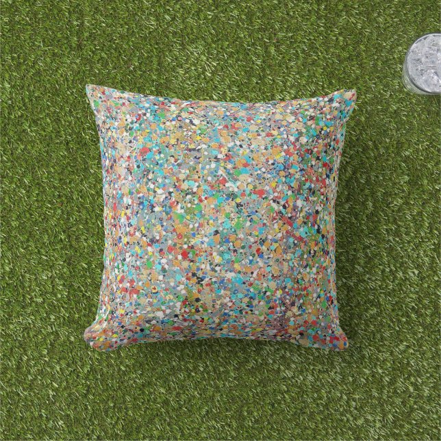Confettis 16 x 16 utomhus kastkudde kudde (Gräs)