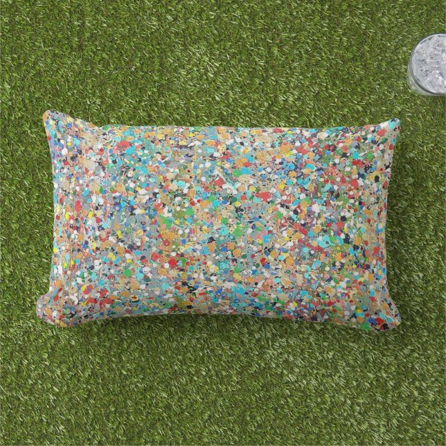 Confettis utomhus lumbal kastkudde lumbarkudde (Gräs)
